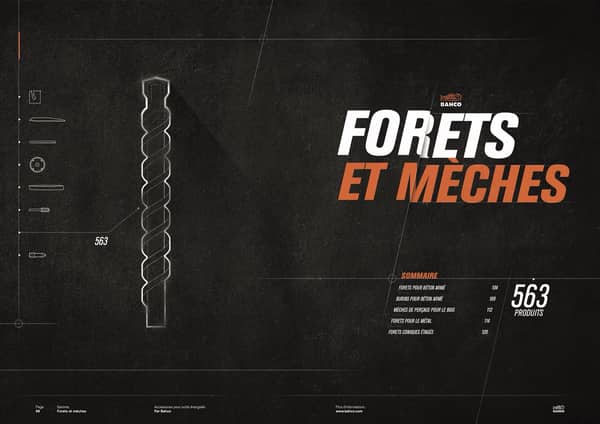 Catalogue des forets et mèches de Bahco