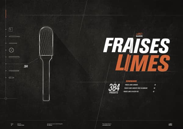 Catalogue des fraises limes Bahco