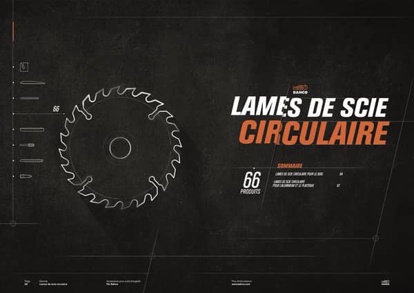 Catalogue des lames de scie circulaire Bahco