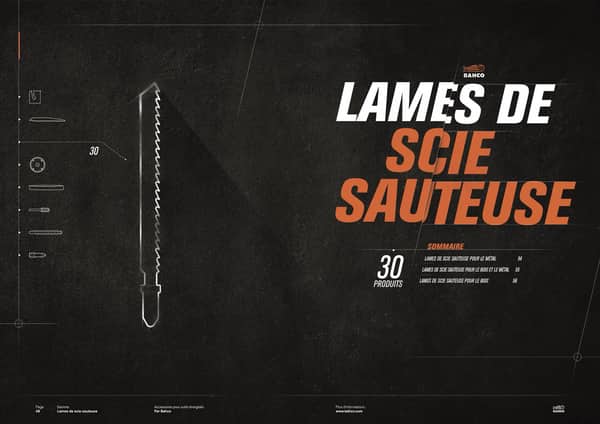 Catalogue des lames de scie sauteuse Bahco