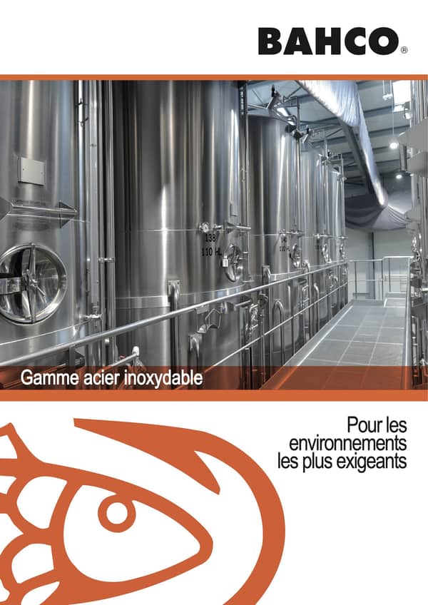 Catalogue de la gamme acier inoxydable de la marque Bahco