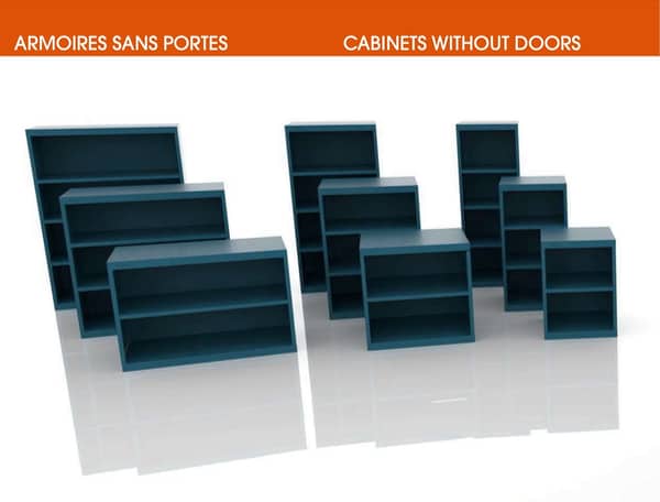 Catalogue des armoires sans portes Heco