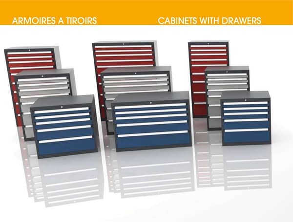 Catalogue des armoires à tiroirs Heco