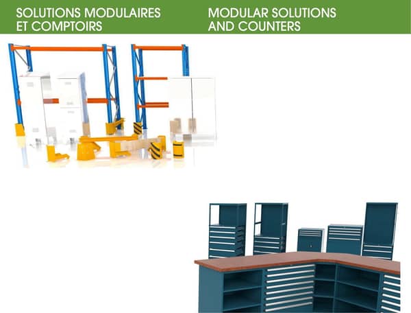 Catalogue des solutions modulaires et comptoirs Heco