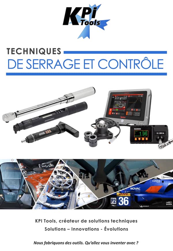 Document des techniques de serrage et contrôle par KPI Tools